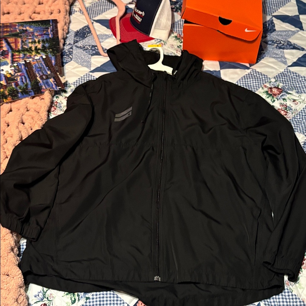Hurley Men's Black Windbreaker Jacket